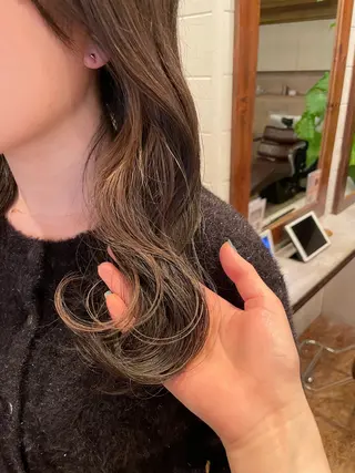 セミロング カラー ボブ/縮毛矯正/レイ ヤー♡Natsukiのヘアスタイル