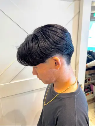 メンズ 横浜｜韓国レイヤー｜ 暖色カラー｜まなとのヘアスタイル