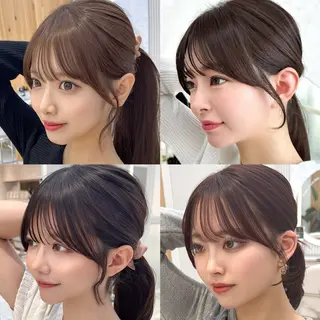 セミロング レイヤーカット/ 顔まわり/アオイのヘアスタイル