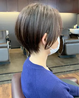 ショート 縮毛矯正/ショート/ レイヤー/畑中正敏のヘアスタイル