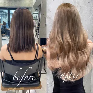 ロング カラー ヘアアレンジ TATSUYA アートディレクターのヘアスタイル