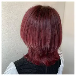 ミディアム カラー 似合わせ/ブリーチ カラー.岡田友仁のヘアスタイル