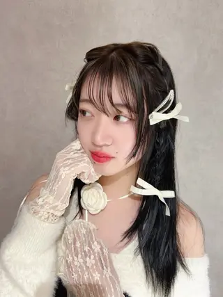 ロング カラー ヘアアレンジ GATE.所属・🫧うる艶color 🩵綾🌙のヘアスタイル