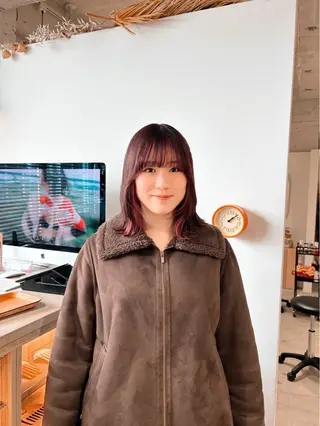 ミディアム カラー O-city所属・ ︎︎ ことのヘアスタイル