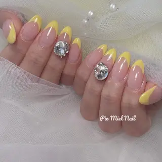 ミディアム HANA 長さだしのネイルデザイン