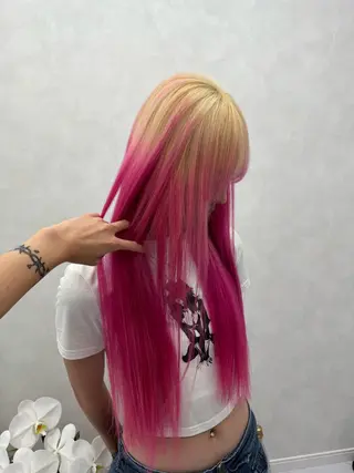 ロング カラー 🩷最強ハイトーン 🌷chan🎀のヘアスタイル