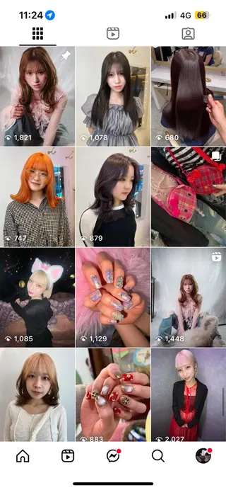 アマンドール所属・松下 鈴のヘアスタイル