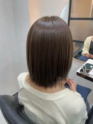 ミディアム カラー 【ニュアンスカラー・ 髪質改善】スズキカナのヘアスタイル