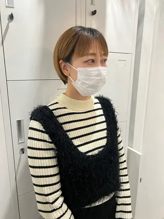 ショート 黒阪 なみのヘアスタイル