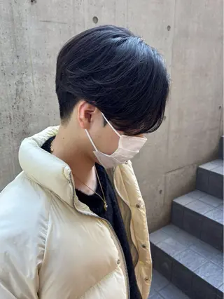 ショート パーマ メンズ カルマパーマ韓国ヘア shiryuのヘアスタイル