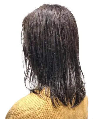 ミディアム カラー ケアブリーチ /髪質 改善/古橋圭史郎のヘアスタイル