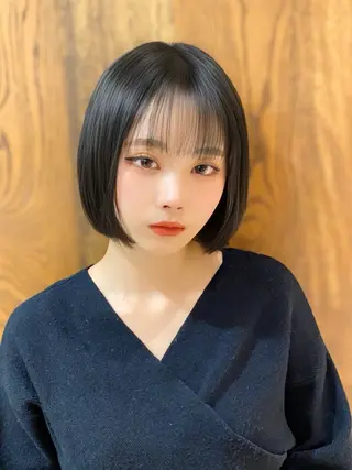 ロング カラー 顔まわりの神様✨ 透明感カラー藤嶋秀幸のヘアスタイル