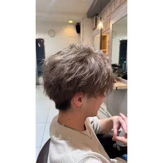 ショート カラー メンズ beaute錦糸町 🦖⋆͛yuka💚のヘアスタイル