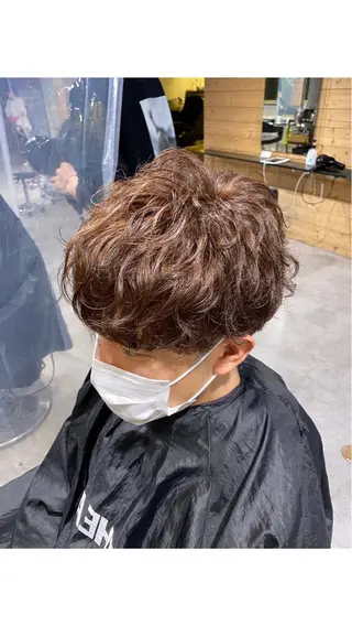 ショート カラー ヘアアレンジ メンズ ✨【公式】渋谷メンズ サロン BLUCK✨のヘアスタイル