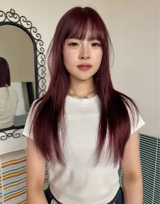 ロング カラー cope'u みゆのヘアスタイル