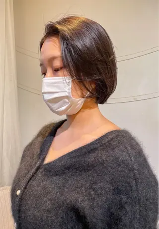 ショート ボブ ブリーチ/miinaのヘアスタイル