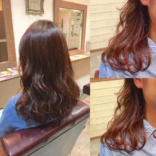 セミロング カラー hair salon Ranun髪質改善のヘアスタイル