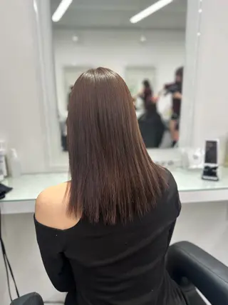 セミロング 💖ベージュ💖 MEARIのヘアスタイル