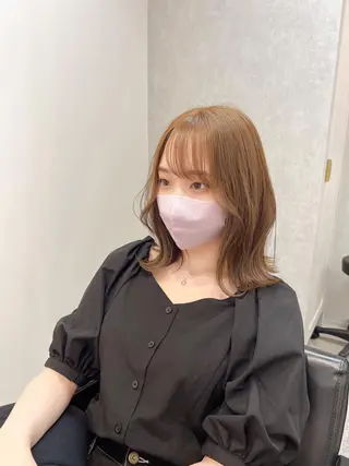 ミディアム カラー 髪質改善 ヒデのヘアスタイル