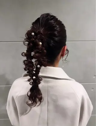 ロング ヘアアレンジ 吉野 華乃のヘアスタイル