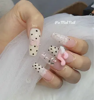 ネイル momo 長さだしのネイルデザイン