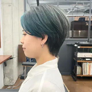ショート カラー メンズ ✂︎ウルフ・ショート ✂︎MIKUNIのヘアスタイル
