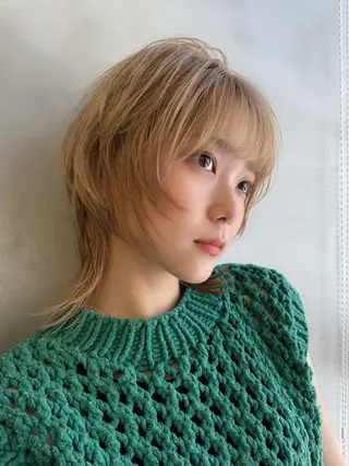 ミディアム Lond luce心斎橋所属・🍀小川大輔🍀 ボブ/ブリーチ🥇のヘアスタイル