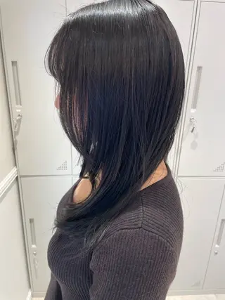 セミロング blanc hair 西中島MASARUのヘアスタイル