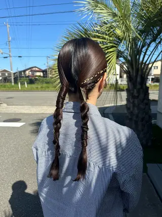 ロング 🌈トップデザイナー 金沢駅近nanamiのヘアスタイル