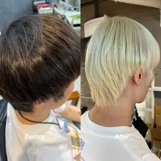 ショート カラー daiki 原宿のヘアスタイル