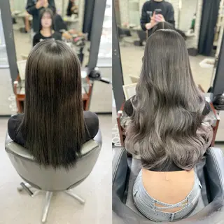 ミディアム 💎エクステ専門店 BIZE梅田🇰🇷のヘアスタイル