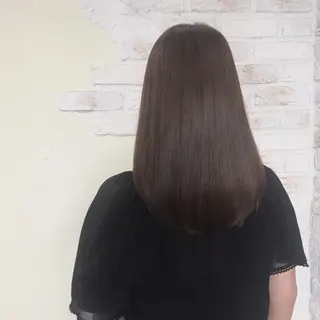 ロング 縮毛矯正×髪質改善 小笠原大樹のヘアスタイル