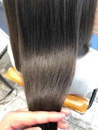 ミディアム カラー パーマ 新宿✨顔周りカット 韓国ヘア/坂本亜裟海のヘアスタイル