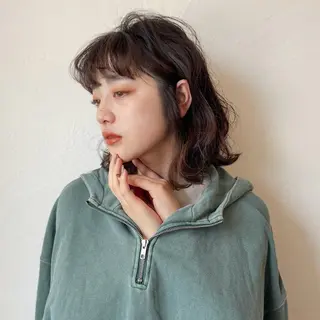 ミディアム カラー 伊藤ゆかり/髪質改善 /透明感カラーのヘアスタイル