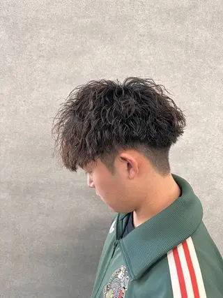 ショート パーマ メンズ 【メンズサロン】 BLUCK 横浜のヘアスタイル