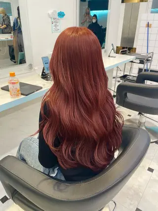ロング カラー 🍒♡艶髪暖色カラー saaya♡🍒のヘアスタイル