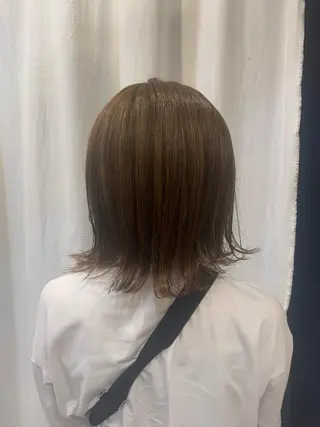ミディアム カラー まろやかカラー🤎 みなとまほのヘアスタイル