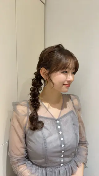 ロング ヘアアレンジ カラー/ヘアセット Nanami💗のヘアスタイル