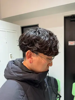 パーマ メンズ 大宮メンズ特化/パー マ職人/小川藍人のヘアスタイル