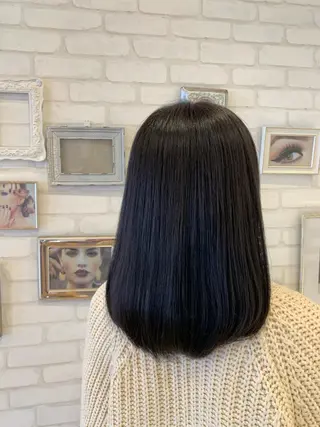 セミロング 【髪質改善】 夏目結以のヘアスタイル