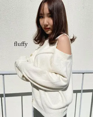 ミディアム カラー 髪質改善ｶﾗｰ ｹｱﾌﾞﾘｰﾁ/ﾀﾑのヘアスタイル