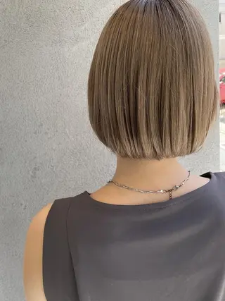 ショート カラー ba_boo 福岡店のヘアスタイル