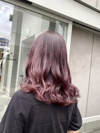 ロング カラー ハイトーン🤍ブロン ド🤍MISAKIのヘアスタイル