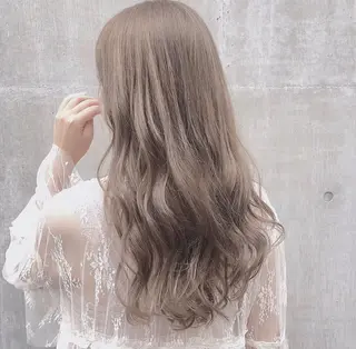 セミロング カラー パーマ 鈴木 一貴のヘアスタイル
