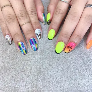 カラー ネイル Cozy_ ilumのネイルデザイン