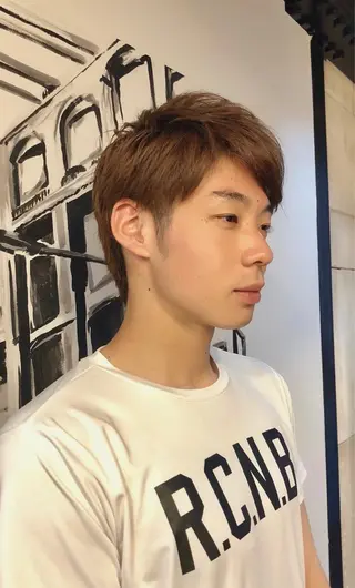 メンズ ✨色持ちの良い艶 カラー✨蟹江真世のヘアスタイル