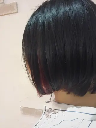 ショート カラー ヘアアレンジ ハットリ /北習志野のヘアスタイル
