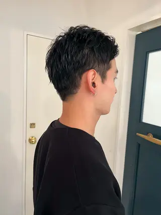 ショート メンズ 暖色/パーマ 🌼クニトウメイのヘアスタイル