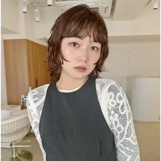 ショート パーマ ボブ・レイヤー特化型 お悩み解決サロン☀️のヘアスタイル