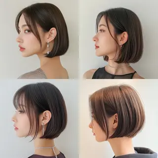 ショート カラー Misora/ボブ/ レイヤー/艶カラーのヘアスタイル